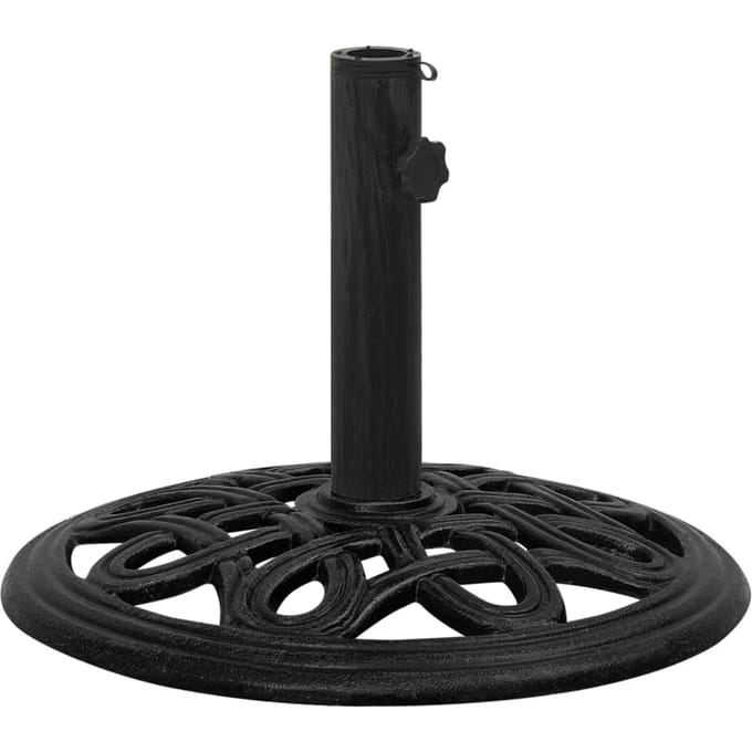 vidaXL - Parasolvoet - 44x44x32 - cm - gietijzer - zwart