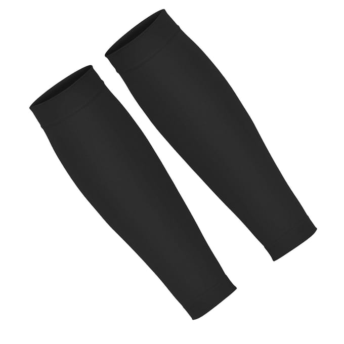 1 paire de chaussettes de compression élastiques respirantes pour mollets, pour course à pied, jogging, randonnée black