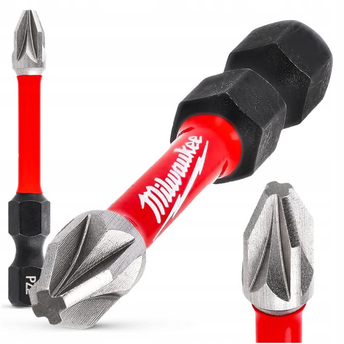 Milwaukee Impact Bit PZ2 50mm 1/4" Hex Magnetisch