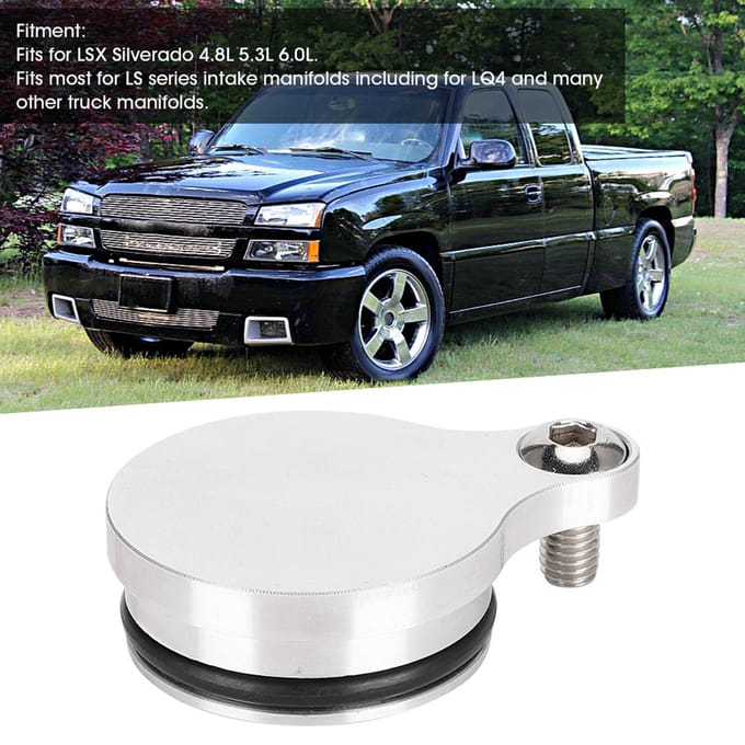 EGR Verwijderingsbuis Plug Inlaat Afdekplaat 005 Past voor LSX Silverado 4.8L 5.3L 6.0L white