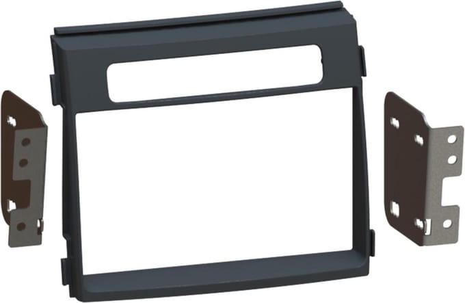 2-DIN Paneel geschikt voor Kia Soul (AM Facelift) 2011-2014 Kleur: Zwart