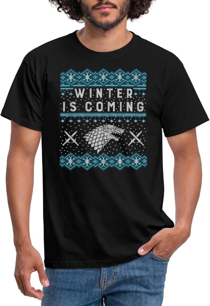 Game Of Thrones Winter Is Coming T-Shirt Heren