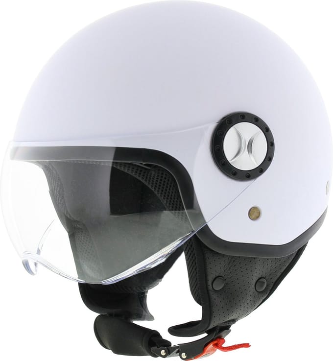 Helm Vito Jet Loreto Glans Wit - Jethelm - Maat XL - Scooterhelm - ECE 22-06 gekeurd
