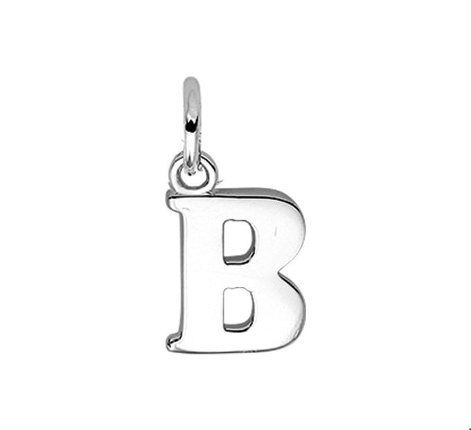 Zilver Gerhodineerde Hanger letter B 1319070