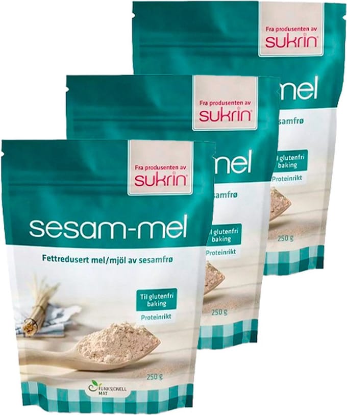 Sukrin | Sesammeel | 3 Stuks | 3 x 250g
