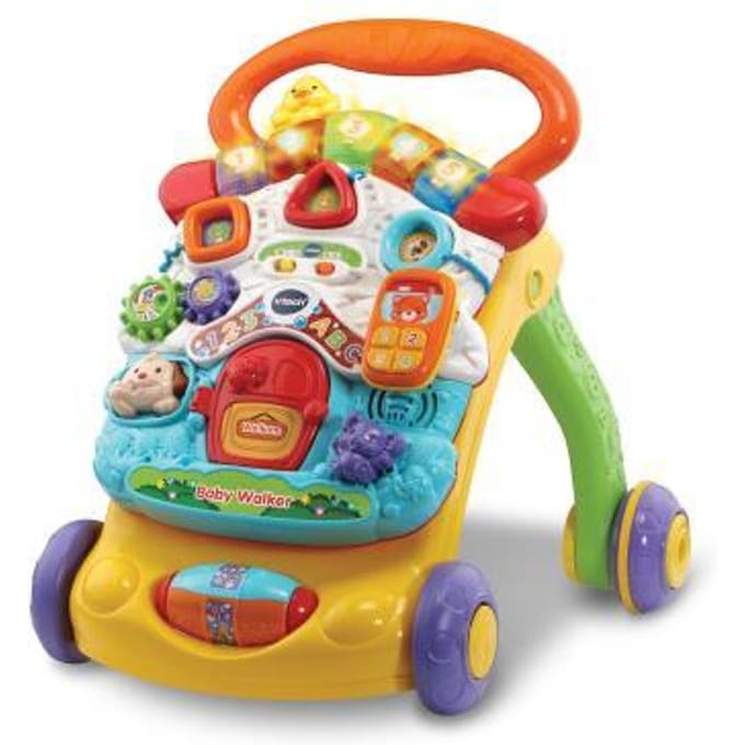 VTech 2 in 1 Baby Walker - Loopwagen Baby - Licht & Geluid - Nederlands Gesproken Speelgoed