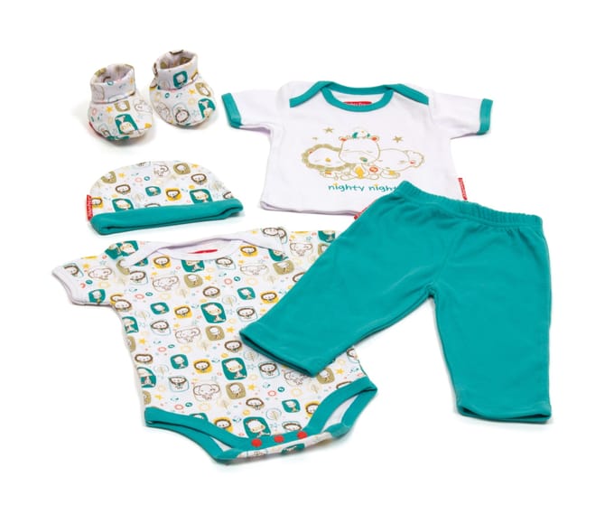 Fisher-price Babykleding In Giftbox 5-delig Blauw