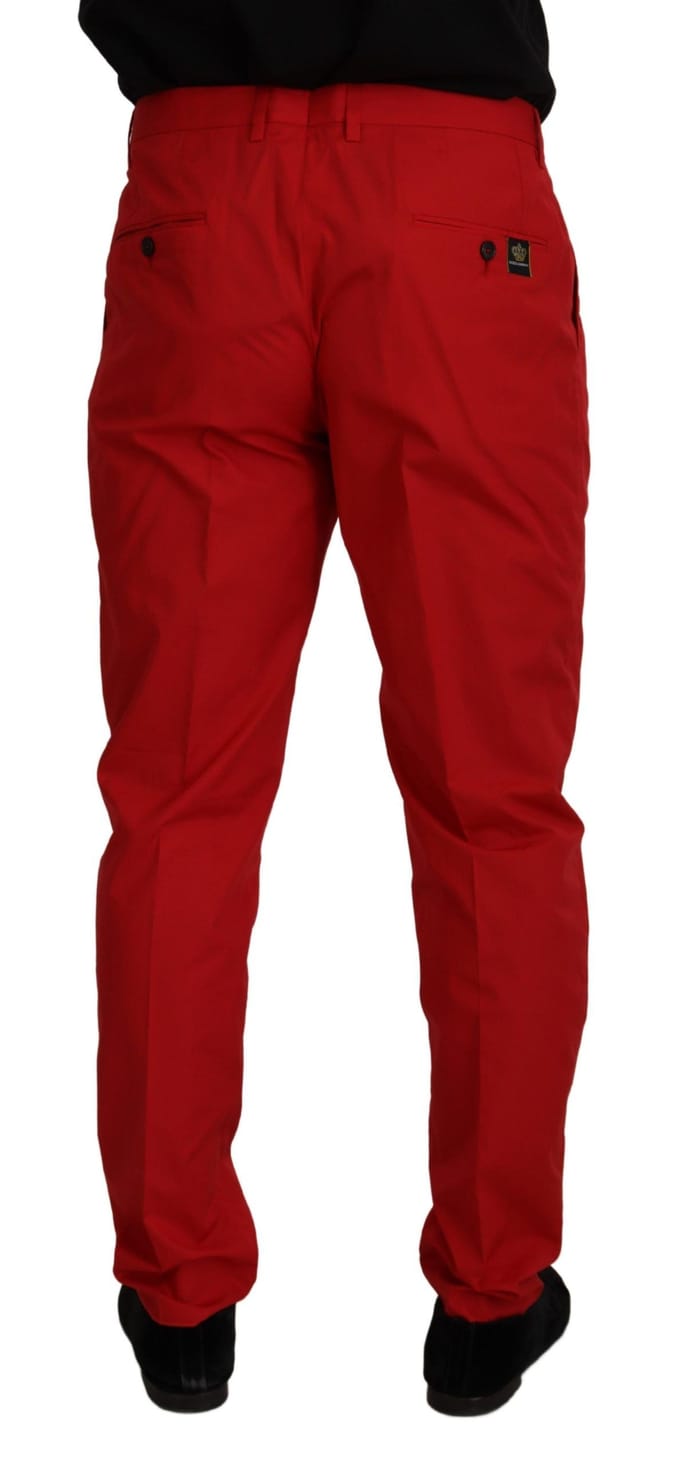 Casual Rood Katoenen Broek