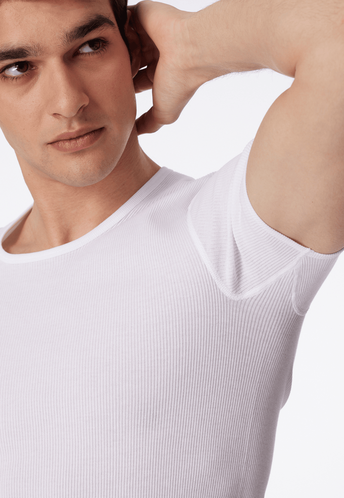 SCHIESSER Original Classics T-shirt (1-pack) - Doppelribb met O-hals - wit