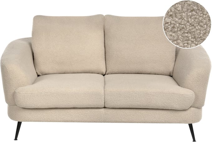 KJAER - Tweezitsbank - Lichtbeige - Bouclé