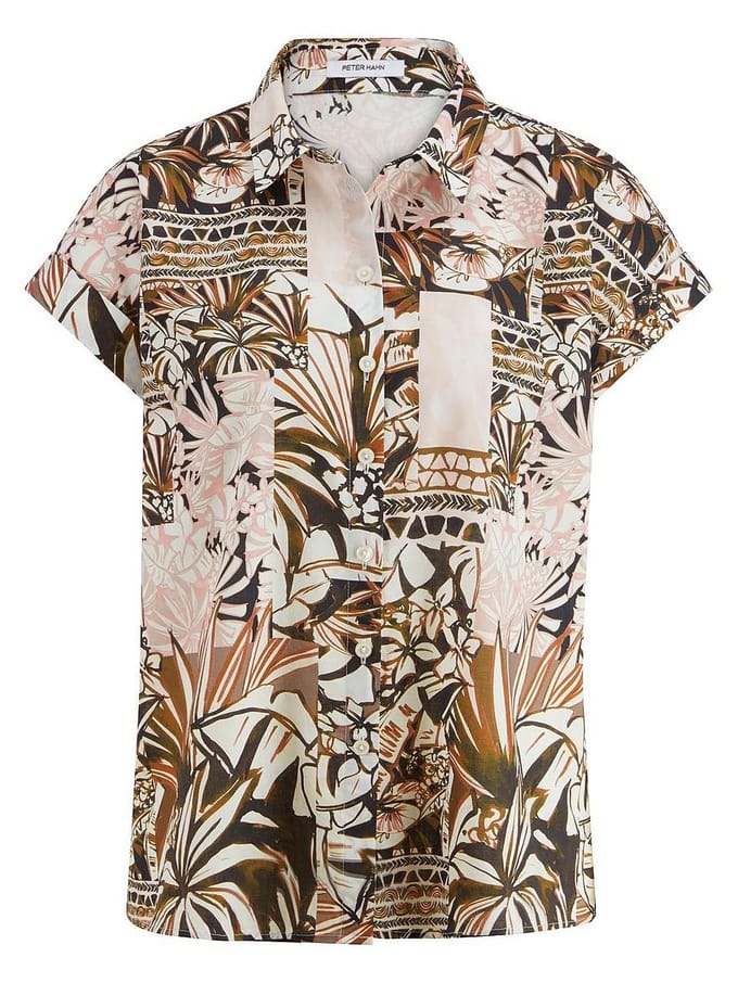 Blouse Van Peter Hahn bruin