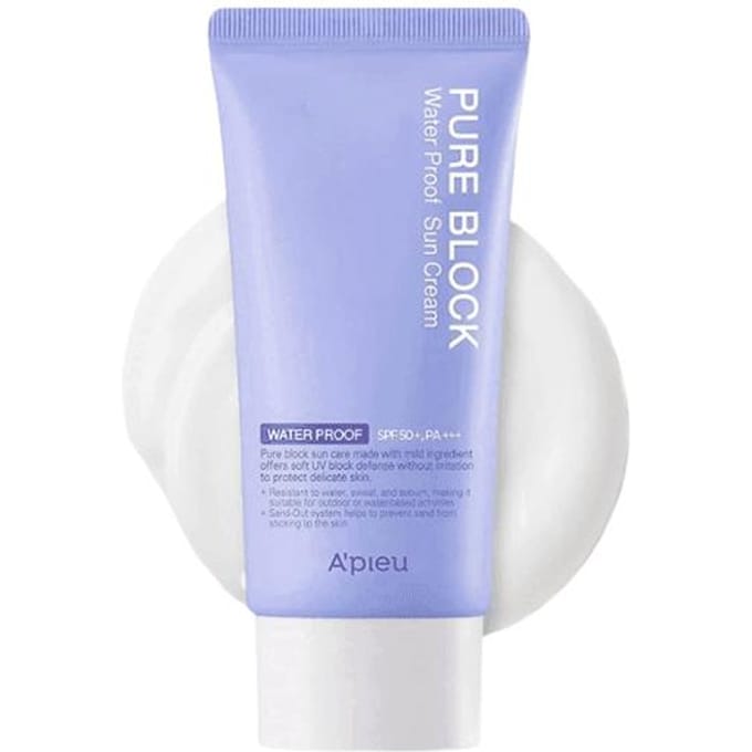 A'PIEU - Pure Block Natural Water-Proof Sun Cream SPF 50+ PA+++ 50ml New Version 50ml