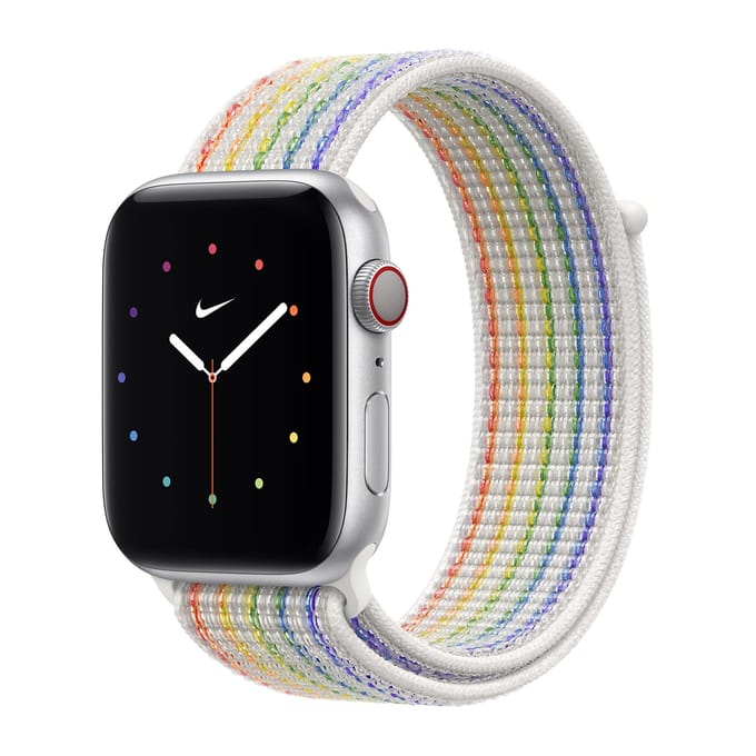 Apple Nike Sport Loop Band voor de Apple Watch | 44/45/46/49 mm - Pride Edition