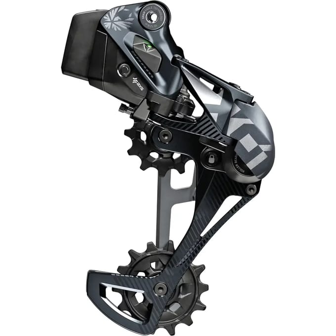 Sram achterderailleur X01 Eagle AXS 12V Max. 52T Carbon Lunar Black