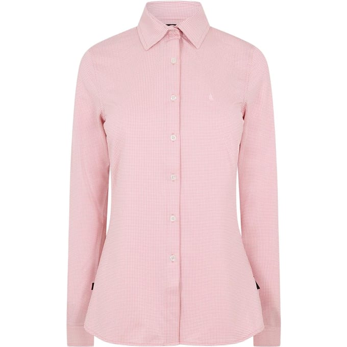 Musto Dames/Dames Getailleerde Overhemd Met Lange Mouwen (Roze)