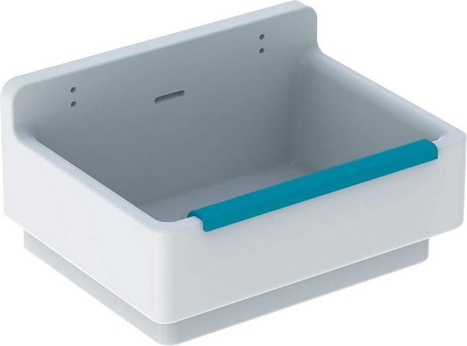 Geberit 300 Basic 300 - uitgietbak - 61x46cm - met overloop - wit