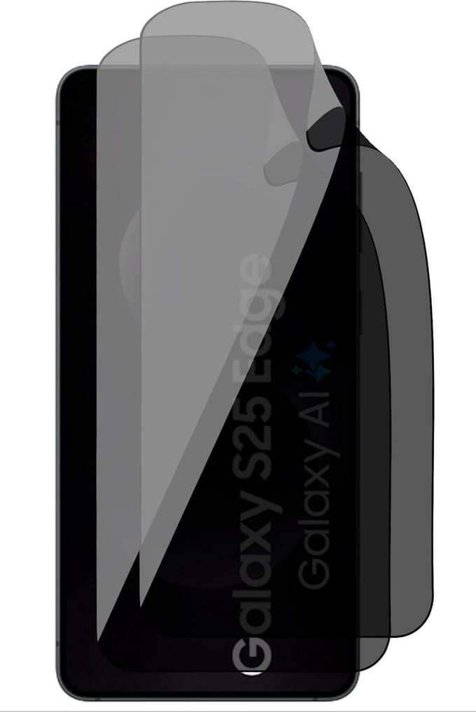 Privacy Screenprotector geschikt voor Samsung Galaxy S25 Edge - 2x FlexGuard Screen Protector