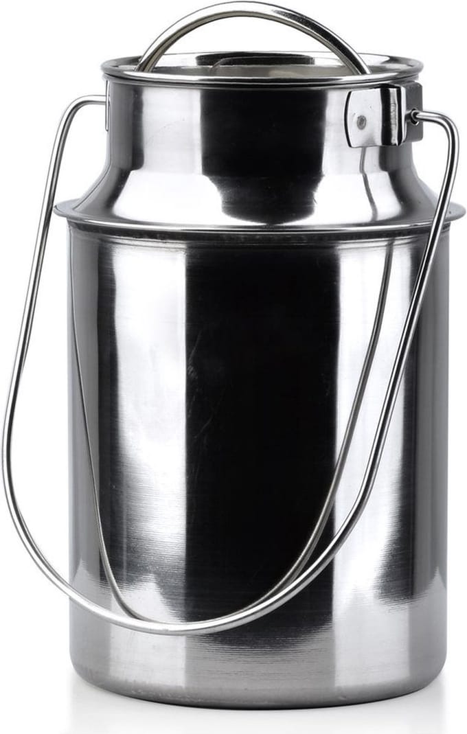 Orion Melkkannetje RVS - 15 cm - Zilver