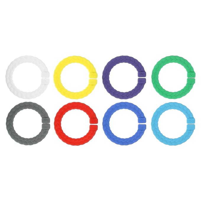 Anneau Riche, Lumineux, 0+ mois, Couleurs Assorties, 8 Anneaux blue