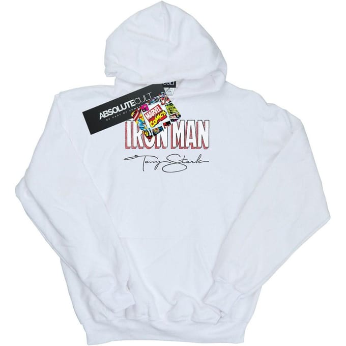 Marvel Iron Man AKA Tony Stark-hoodie voor heren L wit