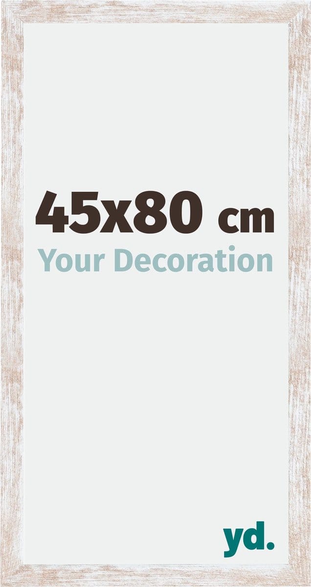 Your Decoration - Fotolijst 45x80 cm - MDF - White Wash - Catania