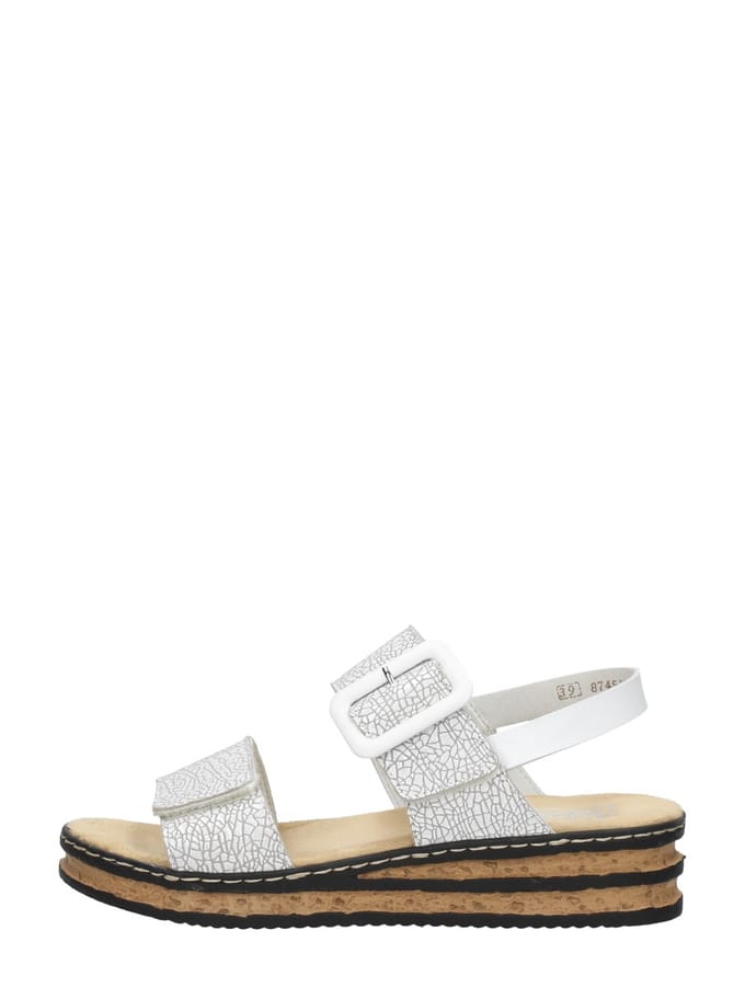Rieker E1/2 Sandalen wit Synthetisch - Dames - Maat 41