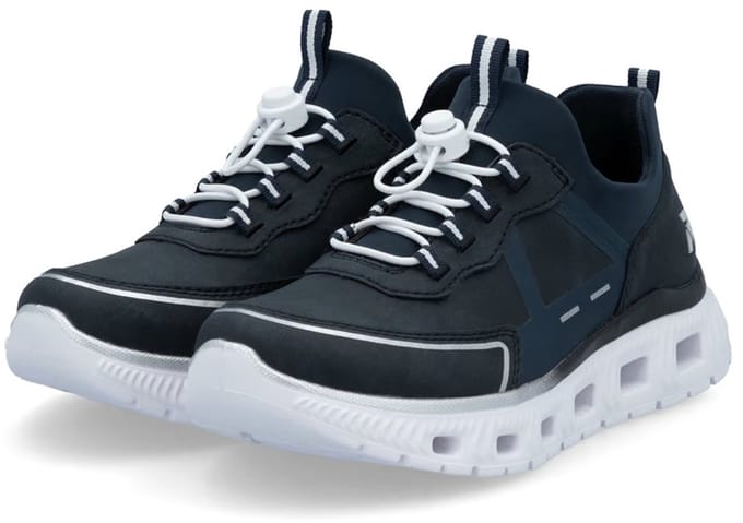 Rieker Dames EDINA Sneaker Vegan MemoSoft M6062-14 Blue