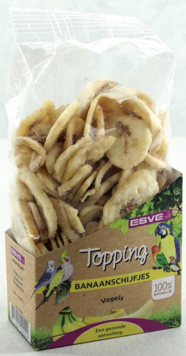 Esve Topping Banaanschijfjes Vogel - Vogelsnack - 180 g