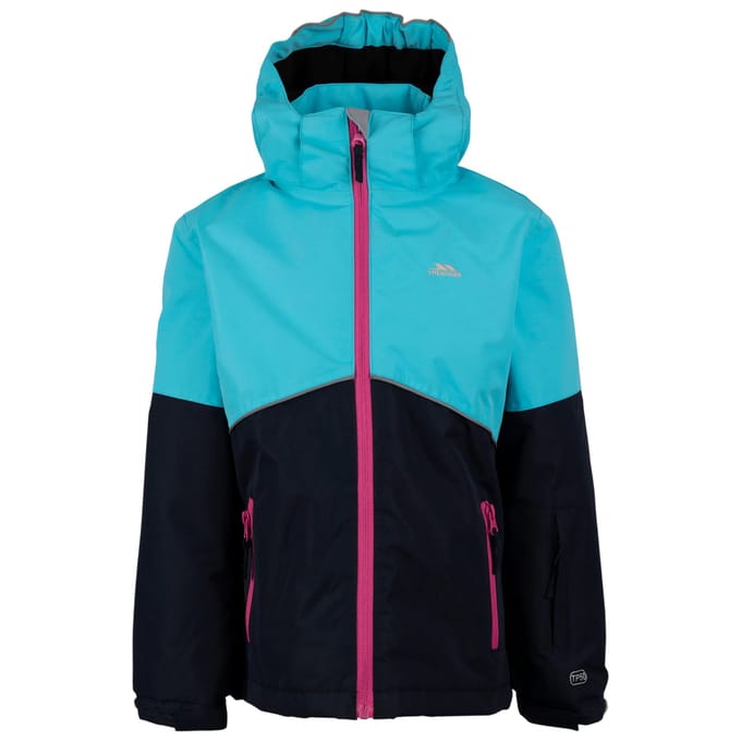 Trespass Ski-jas voor kinderen met afneembare capuchon (Blauw)