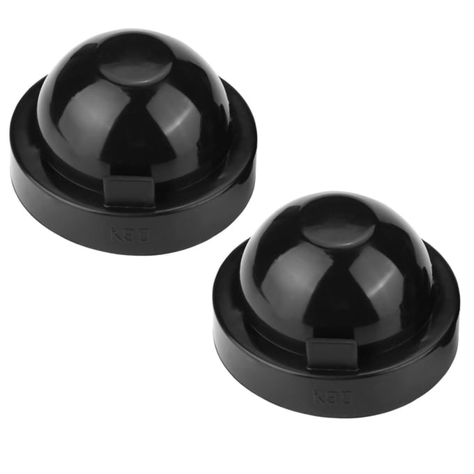 2 stuks 90mm Zwart Rubber Auto LED Koplamp Stofkap Behuizing Afdichtingsdop Waterdicht black