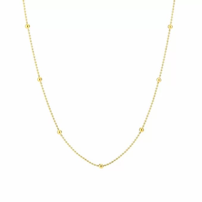 Bijoutheek Collier Balls Klein En Groot Gold