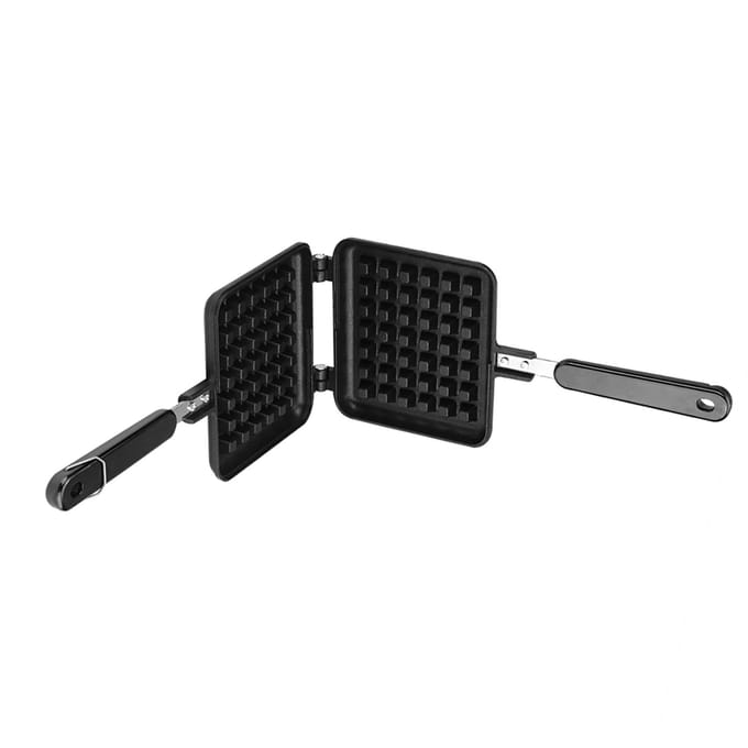 Huishoudelijke Keuken Gas NOn Stick Wafelijzer Pan Vorm Vorm Persplaat Koken Bakgereedschap black