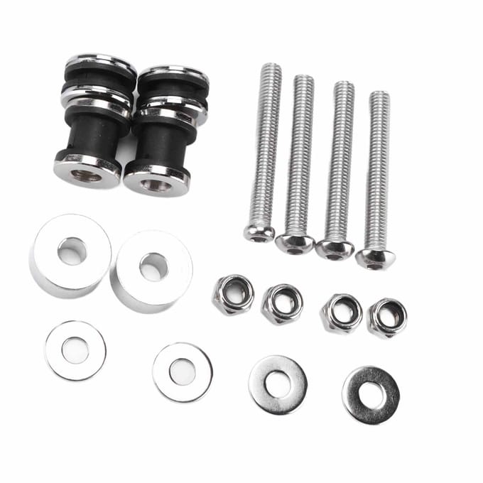 Motorfiets Rugleuning Sissy Bar Afneembare Docking Hardware Kit Vervanging voor FXST FXSTB 1987?1999 gray