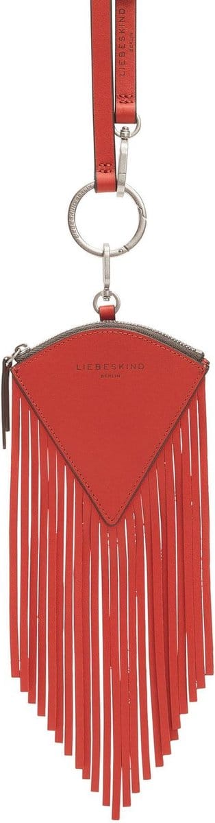 LIEBESKIND BERLIN Leren Utensil zak Francis Pendant Slice Passion Rood