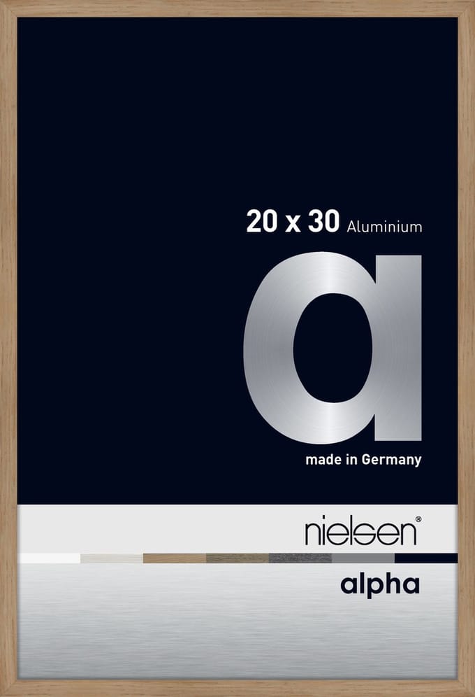 Nielsen Alpha Aluminium Fotolijst Oak 20x30cm