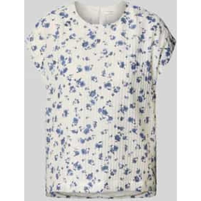 Regular fit blousetop met structuurmotief, model 'Falisha'