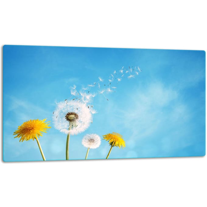 TMK ArtDeko - Snijplank - Glas - 52cm - 30cm - Bloemen