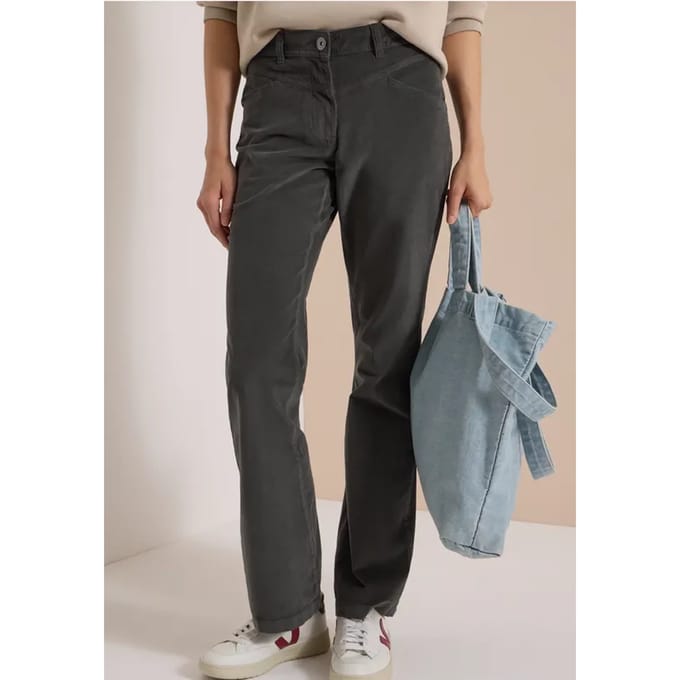 Bootcut-broek met High Waist in Slim Fit