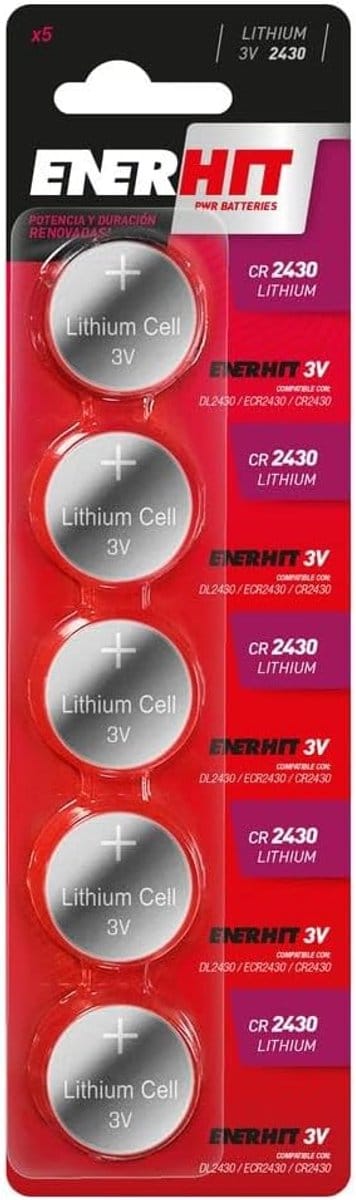Lithium Knoopcel - Platte Batterij - Elektronica Voeden - Kwikvrij Ontwerp - CR-2430
