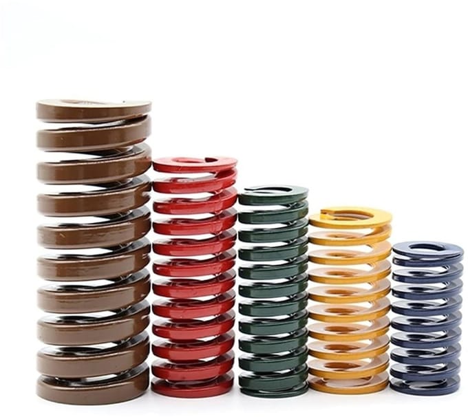 Drukveer - Compressieveer - Matrijzen Assemblage - Kleurgecodeerd Draagvermogen - 20mm Buitendiameter - Bruin