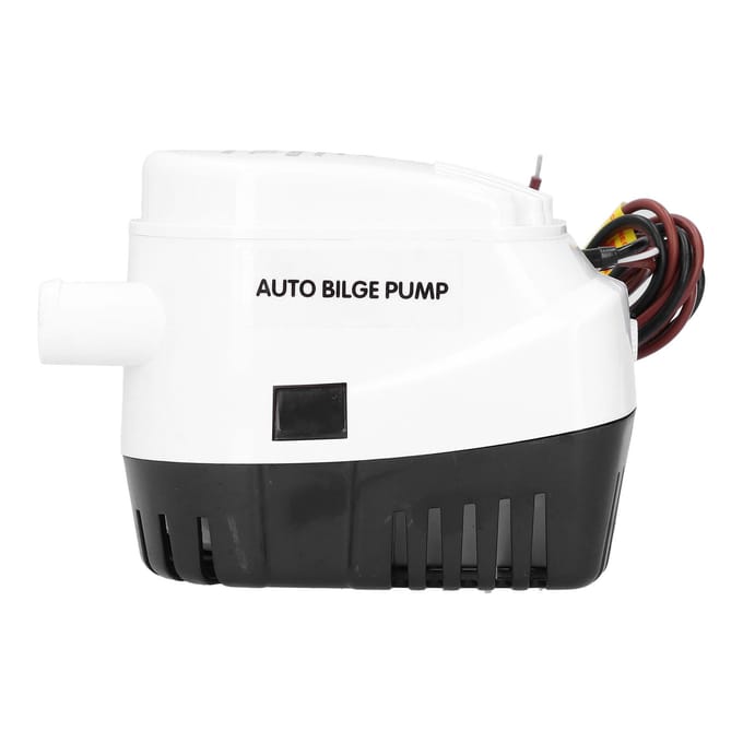 Pompe de Cale Submersible Automatique 12V 750GPH avec Interrupteur à Flotteur Intégré Accessoire Bateau Marin white