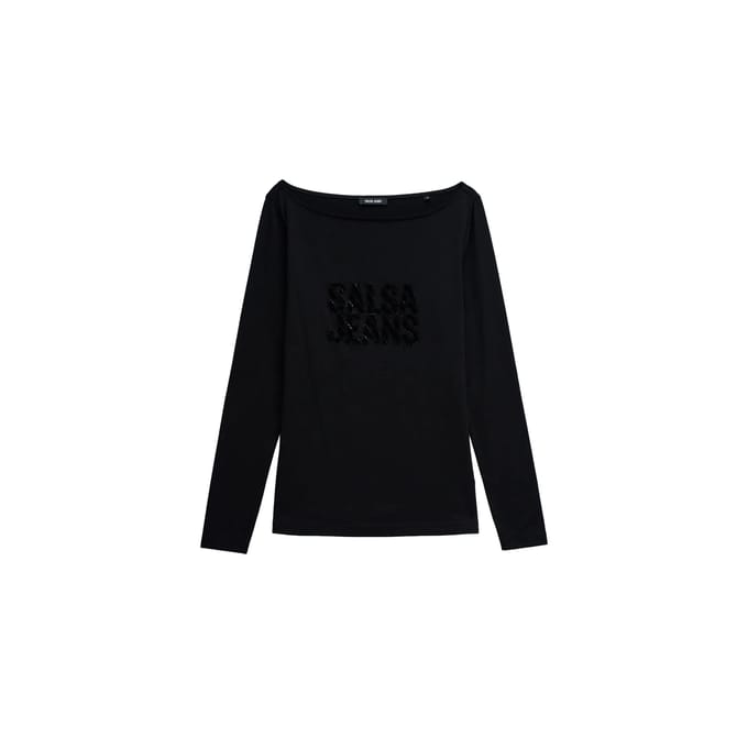 Pullover met logo dames Salsa Jeans