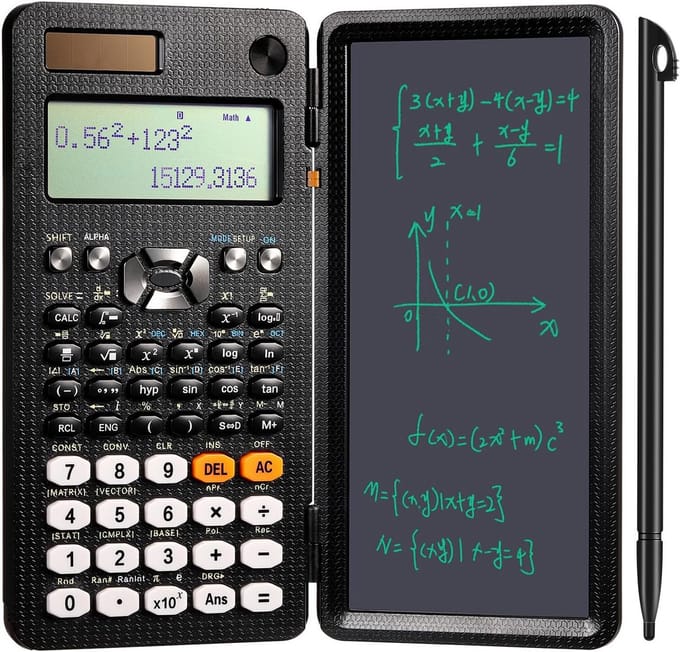 Wetenschappelijke Rekenmachine met Overschrijfbaar LCD Schrijftablet