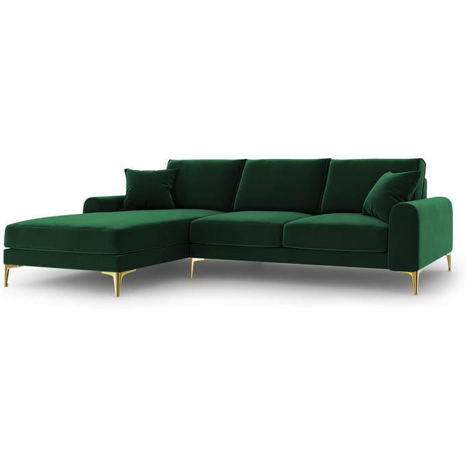 4.5-zitshoekbank Madara links velvet | Mazzini Sofas
