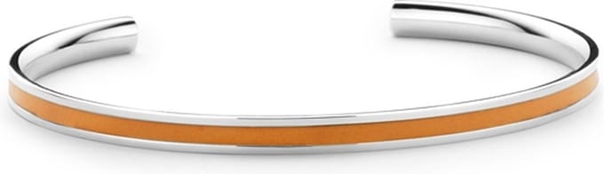 Colori 4 COL0008 Stalen Open Bangle - One-Size (60 X 50 X 4 mm) - Oranje