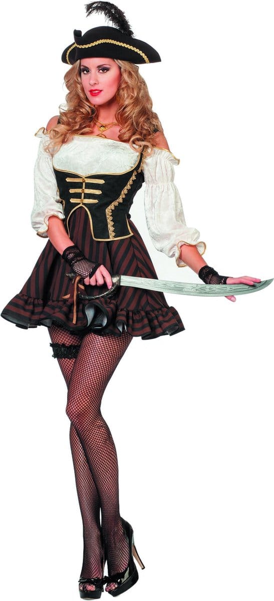 Pirate dame bruin - Maat 40