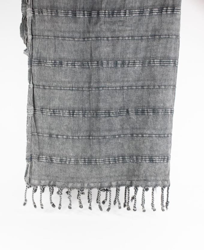 Daskyleion – Turkse hamamdoek – 100x180 cm – katoen – licht & sneldrogend – grijs
