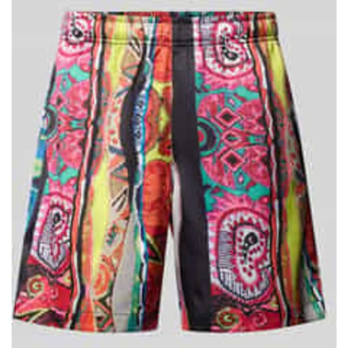 straight fit short met elastische band model 'Resort'