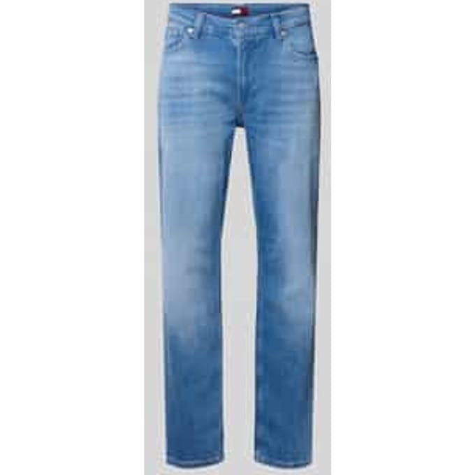 Slim fit jeans van katoenmix