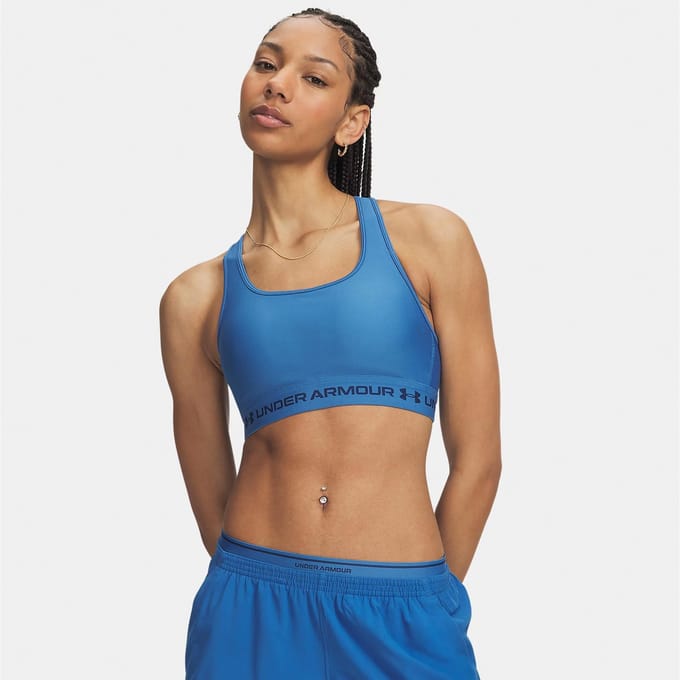 Under Armour Crossback Sportbeha Met Medium Impact Blauw L Vrouw